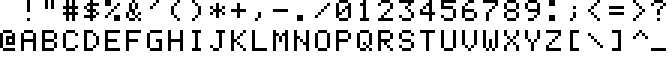 Fairchild 3258 character set