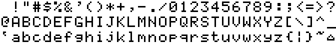 Atari Portfolio font