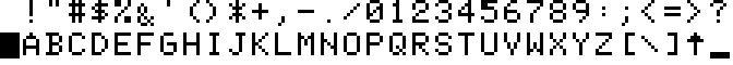 COMX-35 character set
