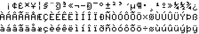 Fairfax extended character set