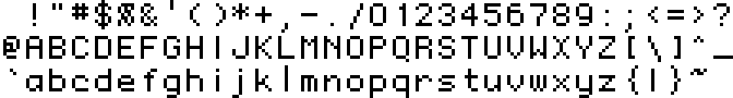 9-point Monaco bitmap font
