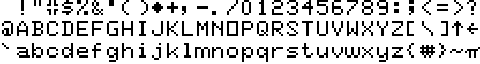 SPC-1000 character set
