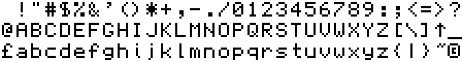 Sam Coupé character set